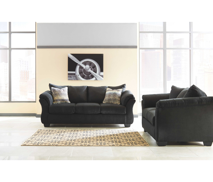 Darcy - Black - 2 Pc. - Sofa, Loveseat