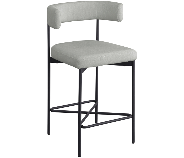 Rivage - Durable Stool With Black Frame (Set of 2) - Light