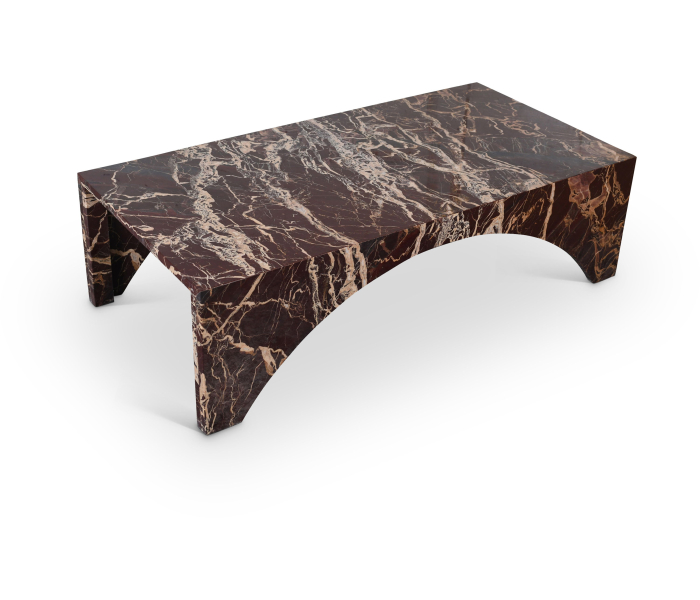 Palermo - Marble Coffee Table - Cherry, 48"