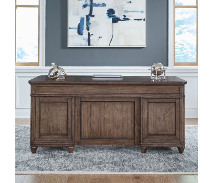 Harrison Heights - Jr Executive Desk - Sienna - Dark Brown