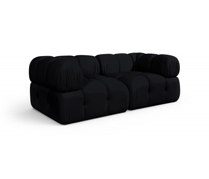 Orin - Velvet Performance Fabric Upholstered 2 Piece Modular Sofa (2 Corner Chairs), 74"