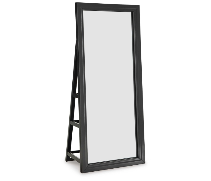 Evesen - Black - Floor Standing Mirror/Storage