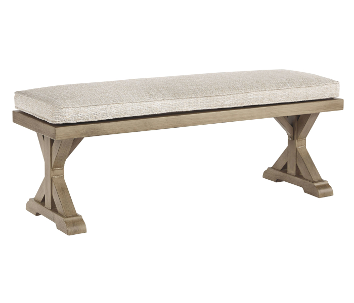 Beachcroft - Beige - Bench with Cushion
