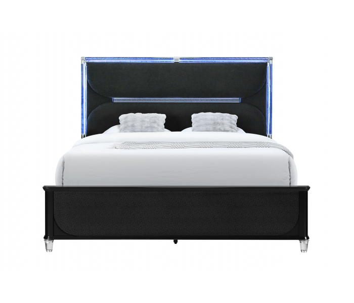 Lando - Queen Bed Footboard With Full Slats - Black