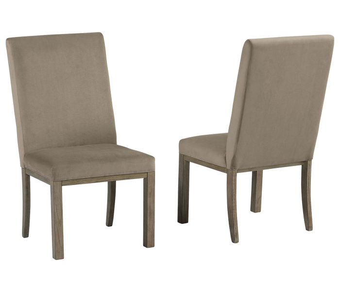 Chrestner - Gray / Brown - Dining UPH Side Chair (Set of 2)
