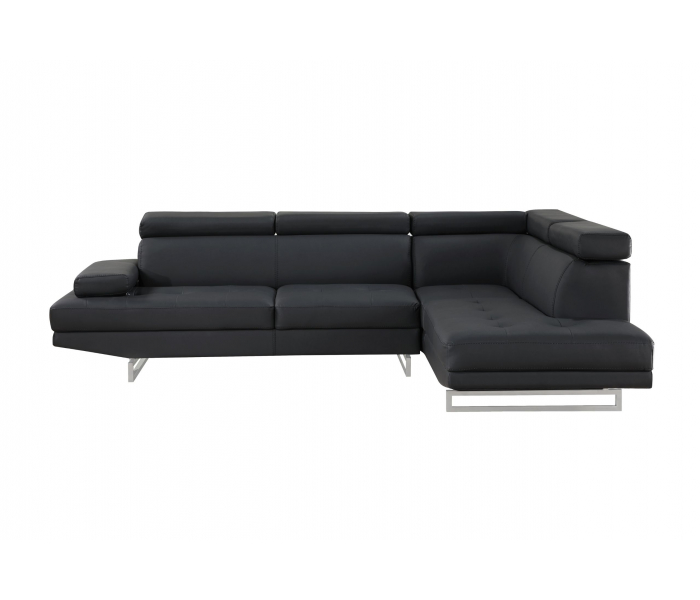 U9784 - Right Arm Facing Sectional - Black, 82"