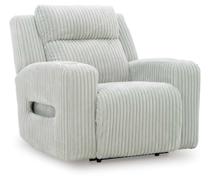 Forest Lake - Alloy - Power Recliner With Adj Headrest