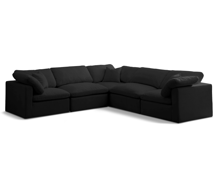 Plush - 5 Piece Modular Corner Sectional, 105"