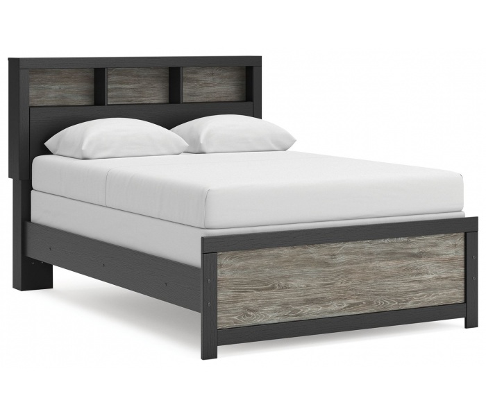 Broachmyn - Full Bookcase Bed - Black / Gray