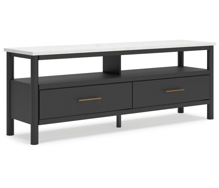 Cadmori - Black / White - Extra Large TV Stand
