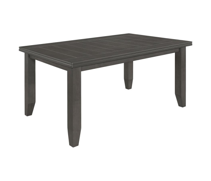 Dalila - Rectangular Wood Dining Table - Dark Gray, 66"