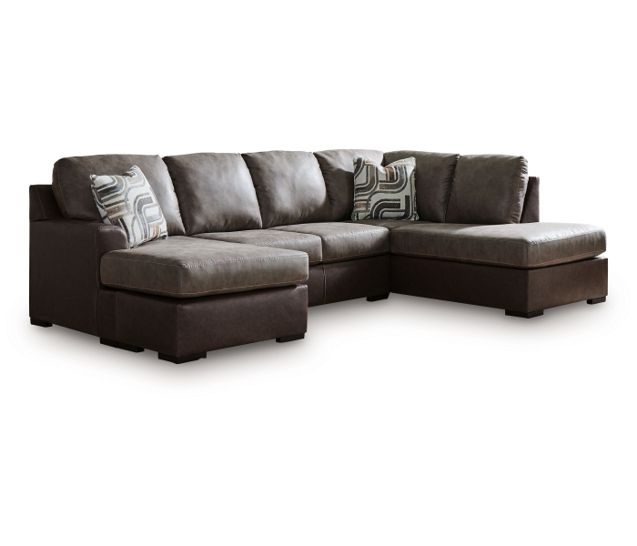 Castille Way 2-Piece Sleeper Sectional With RAF Corner Chaise Fossil, 122"