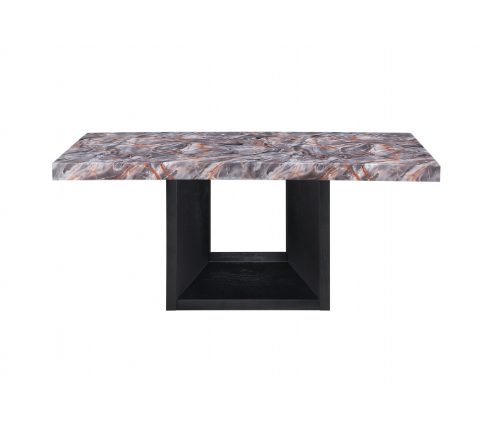 D02 - Dining Table - Lava / - Dark Gray, 70"