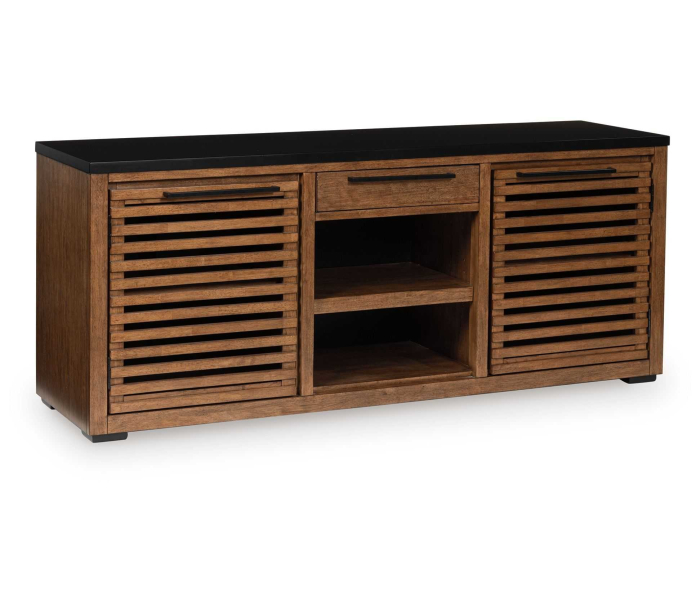 Kallari Credenza Warm Brown / Black