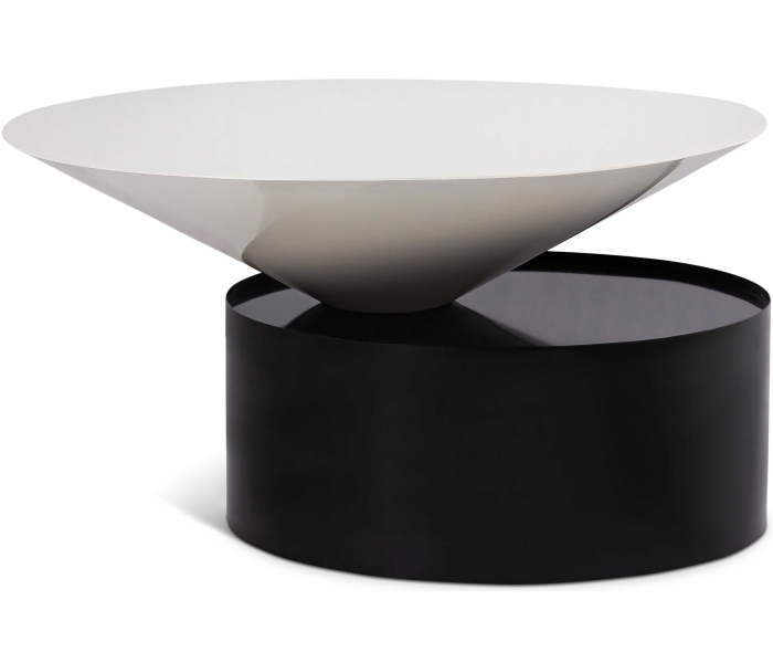 Damon - Coffee Table - Matte Black - Metal, 30"