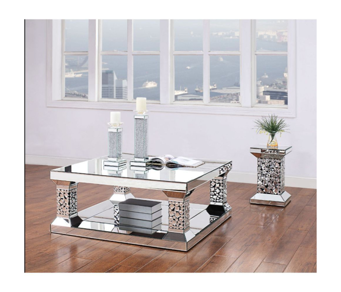 Kachina - Coffee Table - Mirrored & Faux Gems, 40"