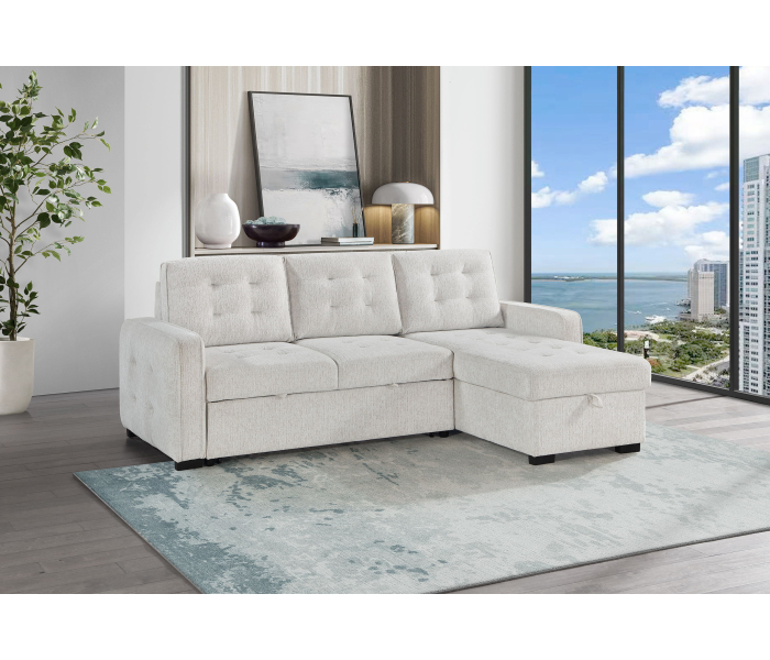 U0707 - Reversible Sofa Bed - Beige, 90"