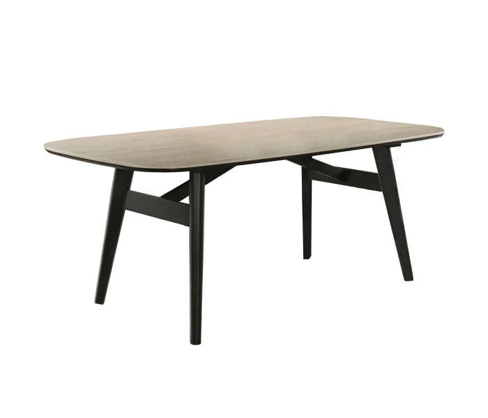 Lark - Dining Table - Travertine / - White, 79"