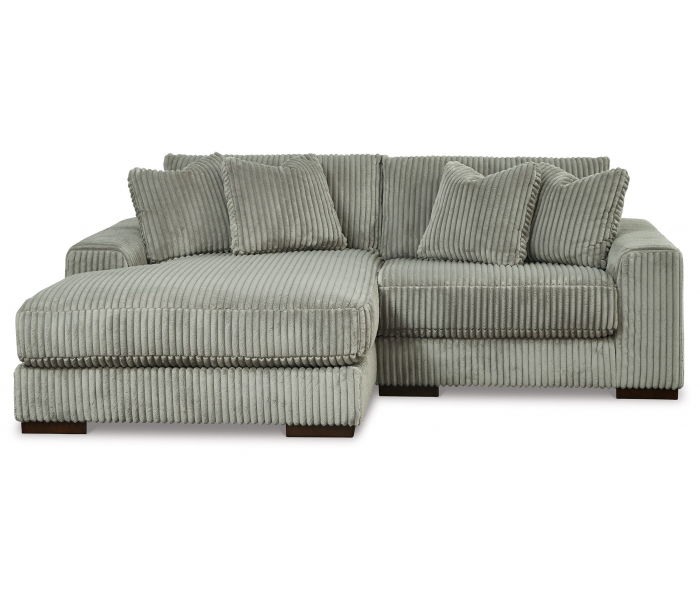 Lindyn Left Arm Facing Corner Chaise 2 Pc Sectional Fog, 99"