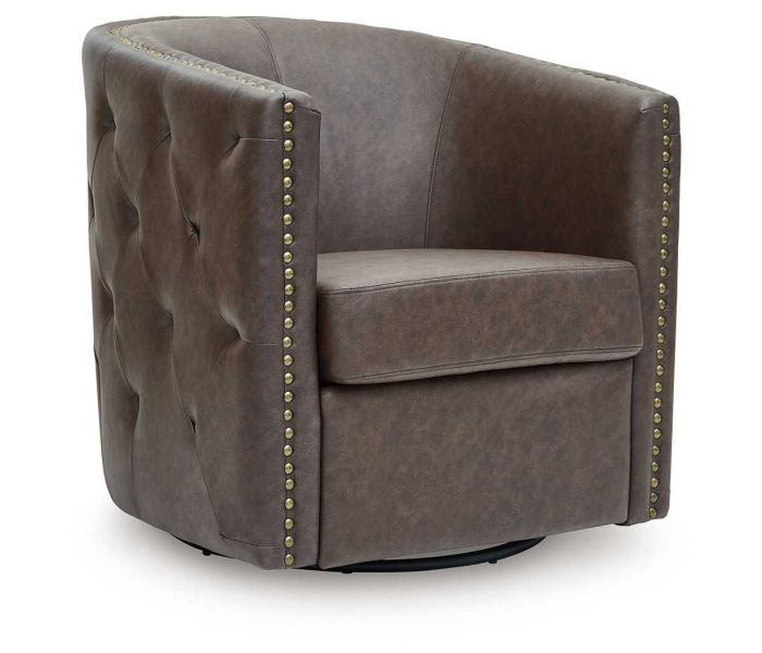 Brentlow - Granite - Swivel Accent Chair