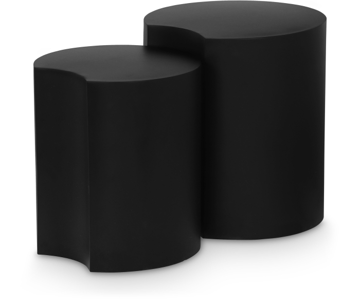 Dimple - 2 Piece Modular End Table - Matte, 30.5"