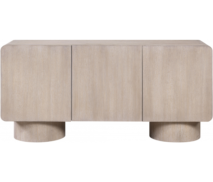 Adagio - Solid Wood And Oak Veneer Sideboard / Buffet - Natural