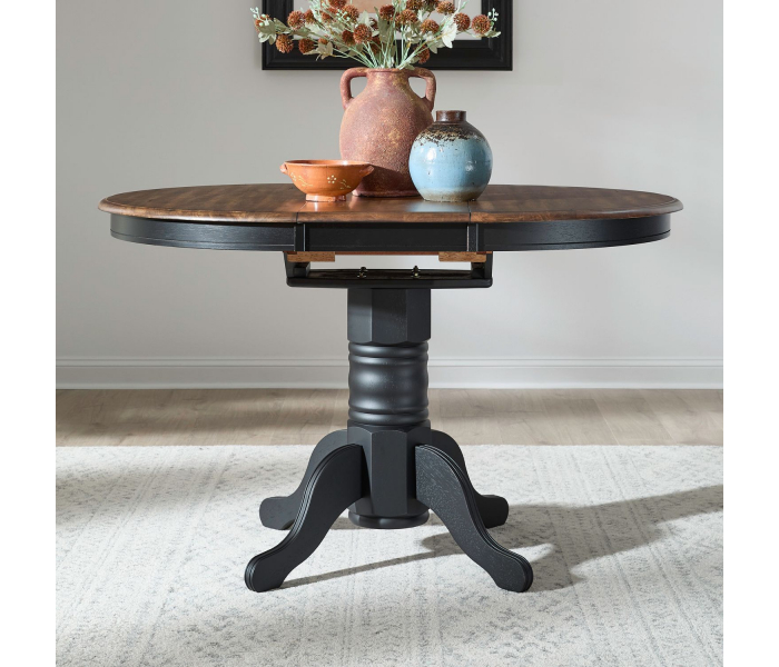 Carolina Crossing - Gathering Table Set - Black, 42"