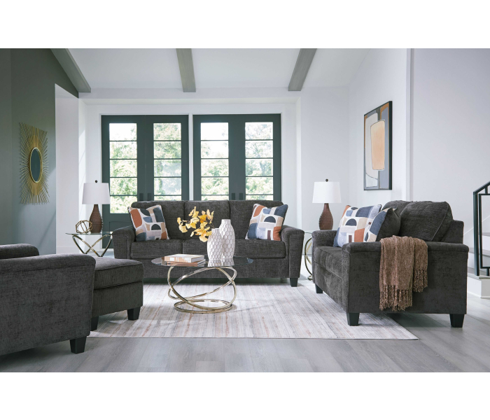 Erinslane - Dusk - 4 Pc. - Sofa, Loveseat, Chair, Ottoman