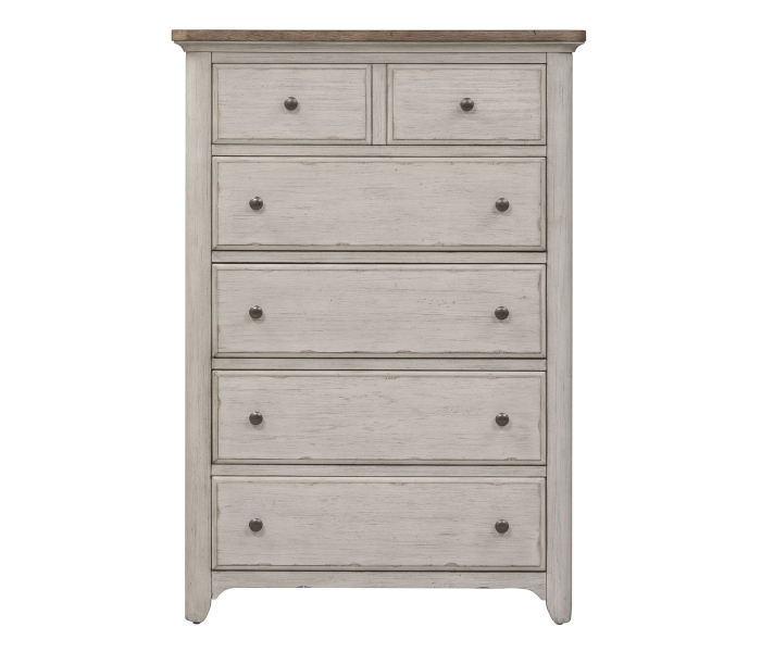 Farmhouse Reimagined - 5 Drawer Chest, 54" Tall