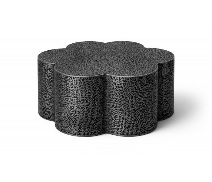 Lotus - Iron Coffee Table - Black, 32"