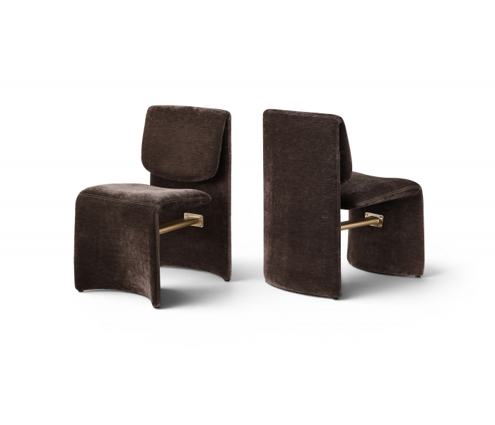 Slique - Performance Fabric Upholstered Dining Chair (Set of 2) - Brown - Dark Brown