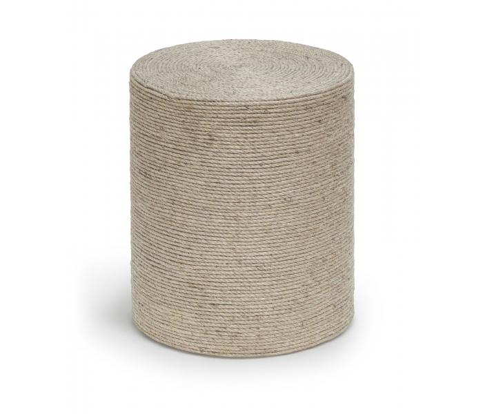 Meadow - Jute End Table - Natural - Light Brown, 15"