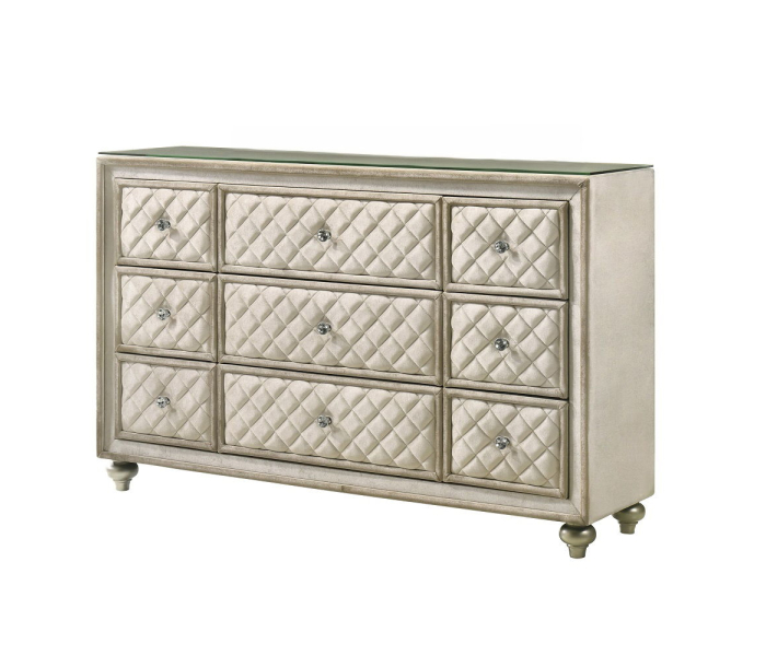 Lucienne - Dresser - Beige Velvet, 61" Wide