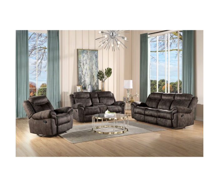 Zubaida - Sofa - 2-Tone Chocolate Velvet, 87"