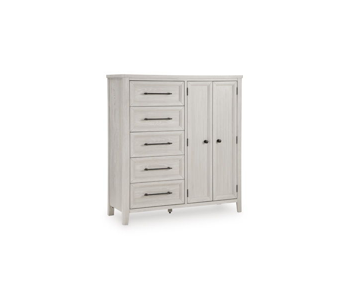 Darbonton Door Chest Dove White, 55.5" Tall