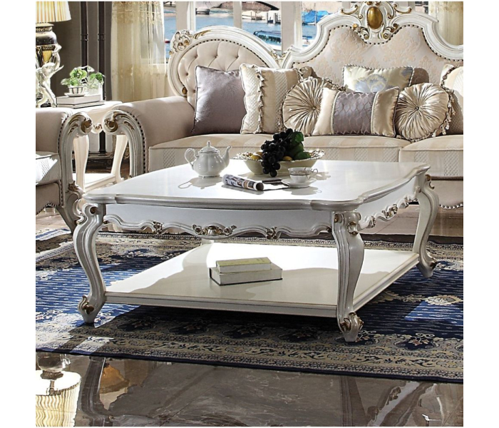 Picardy - Coffee Table - Antique Pearl, 47"