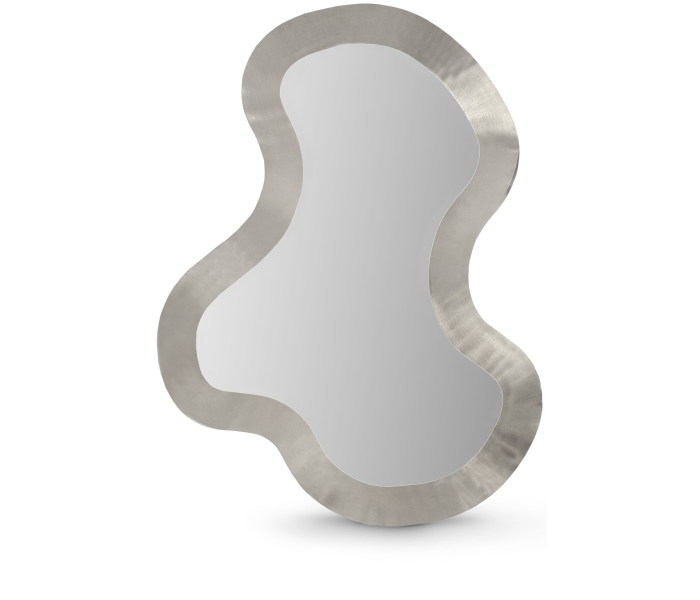Oblique - 38" Mirror - Silver