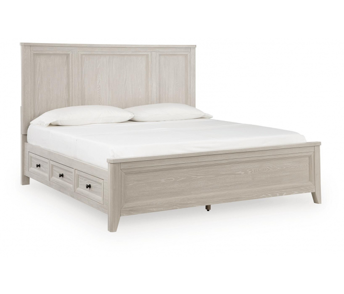 Darbonton Panel Storage Bed Dove White