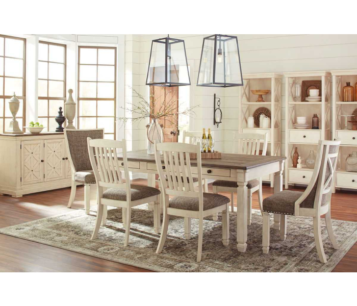 Bolanburg - Beige- 7 Pc. - Dining Room Table, 4 Side Chairs, 2 Side Chairs