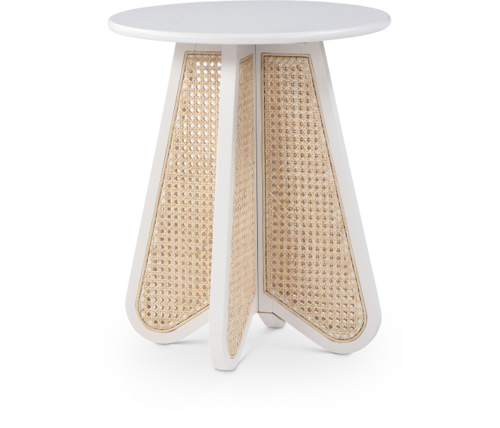 Butterfly - End Table - White, 20"