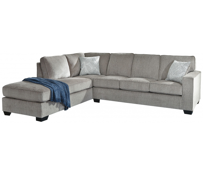 Altari Left Arm Facing Corner Chaise With Sleeper 2 Pc Sectional Alloy, 110"