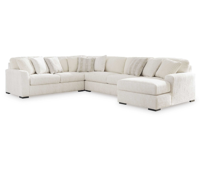 Chessington - Ivory - 4-Piece Sectional With Raf Corner Chaise, 106"