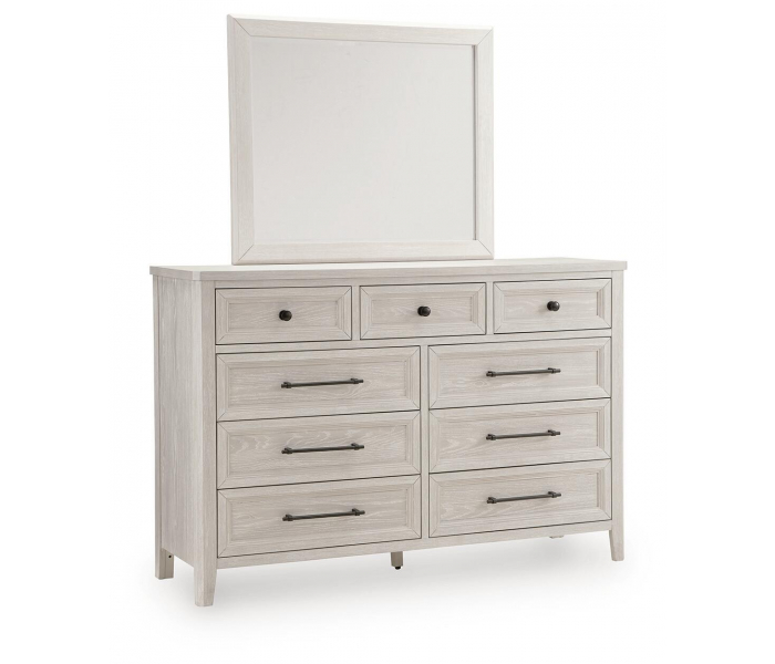 Darbonton Dresser And Mirror Dove White