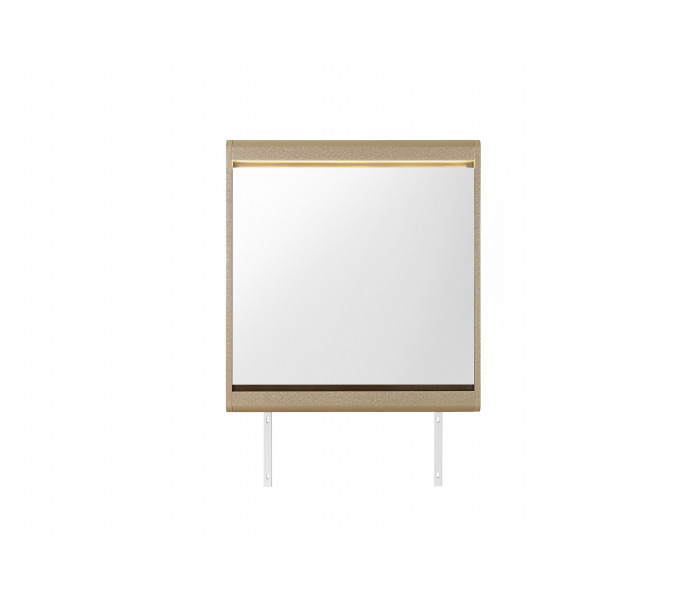 Genesis - Mirror With LED - Gold, 36.81" Wide