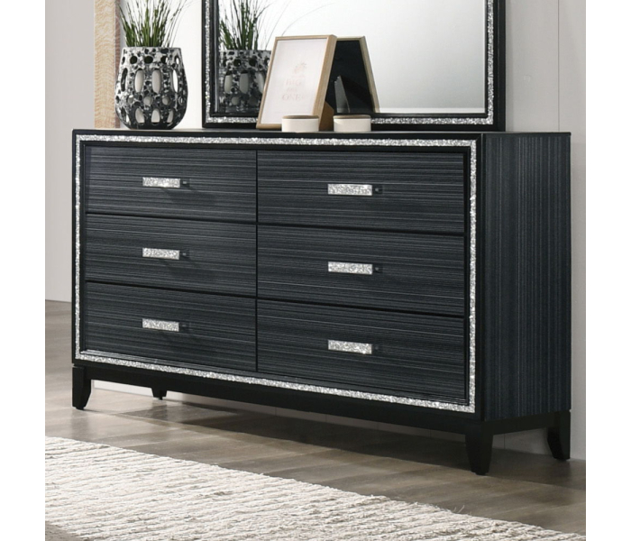 Haiden - Dresser - Weathered Black Finish, 63" Wide