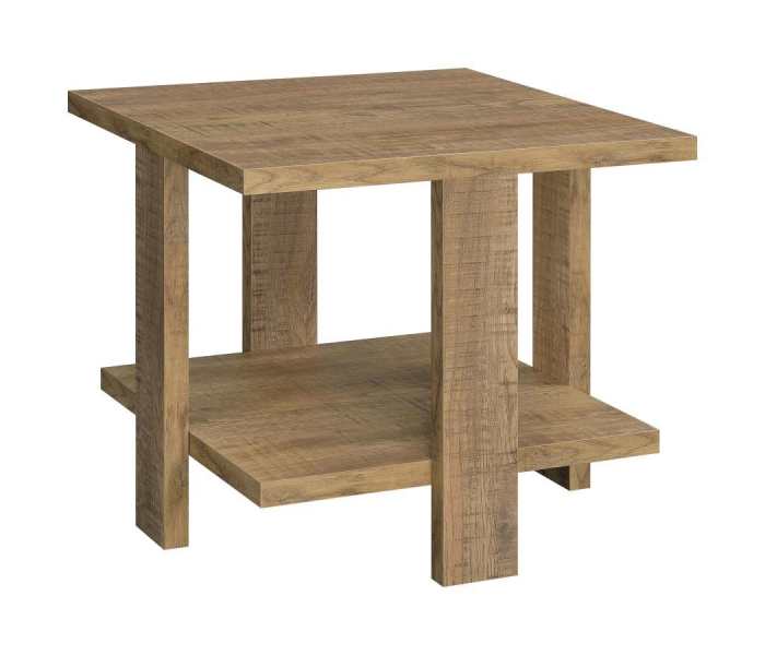 Dawn - Square Engineered Wood End Table - Mango, 23.5"