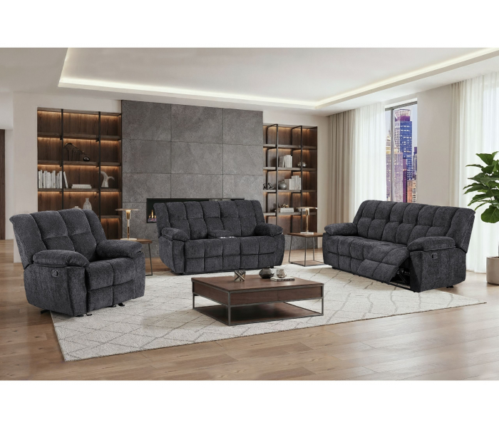 U6000 - Reclining Sofa / Console Reclining Loveseat / Recliner - Black