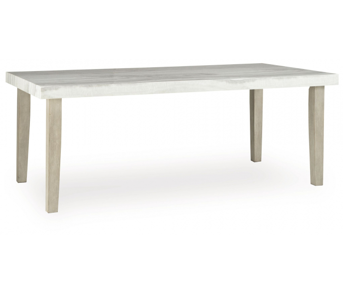 Larawyn Rectangular Dining Room Table Bisque, 76"
