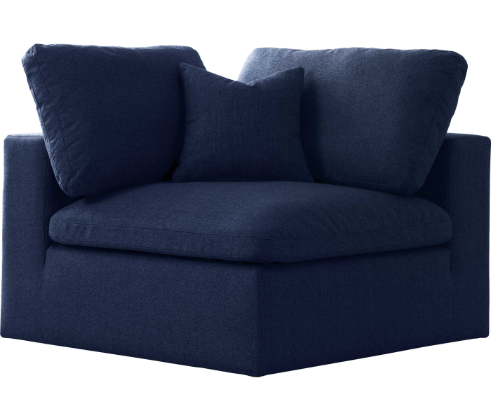 Serene - Modular Corner Chair - Navy, 40"