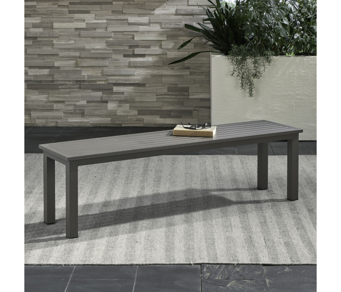Plantation Key - Outdoor Dining Bench - Granite